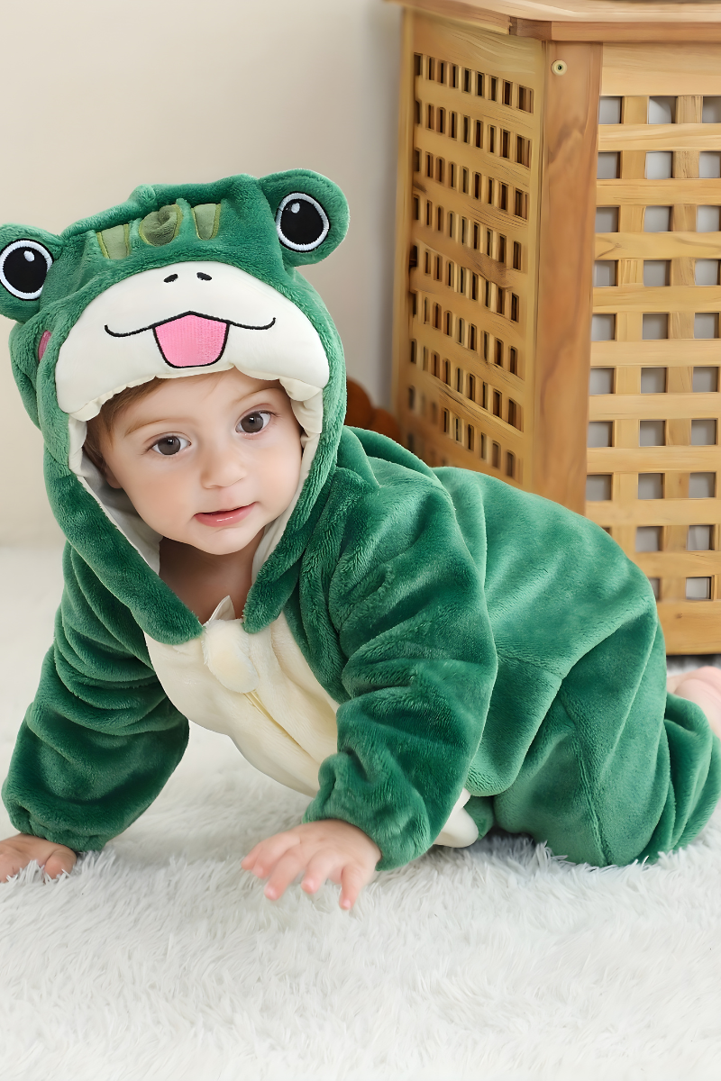 Niedlicher Frosch-Einteiler für Kinder – Bequemes und verspieltes Outfit für Abenteuer
