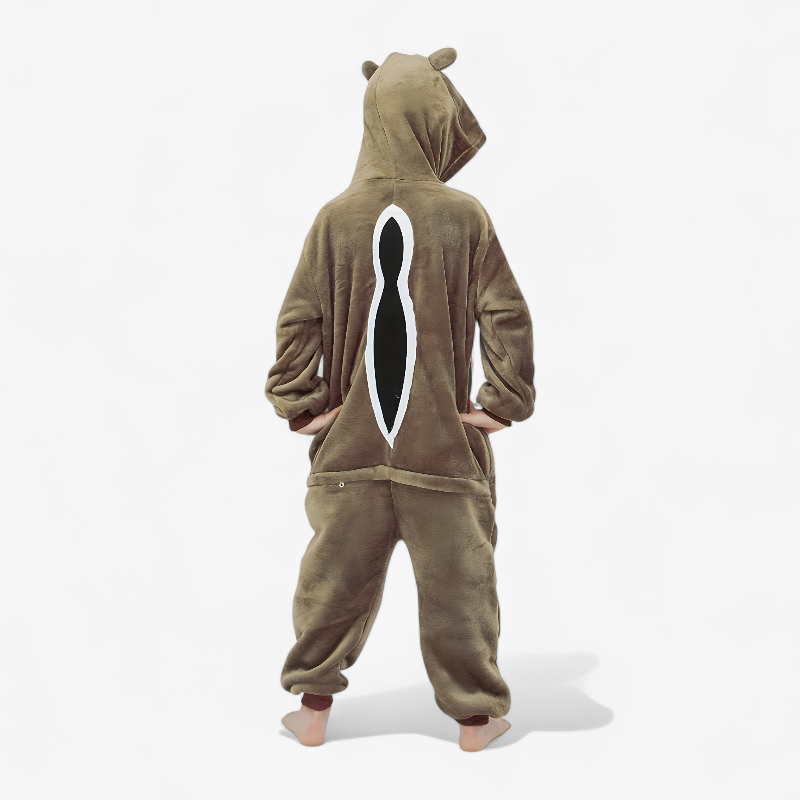 Eichhörnchen-Einteiler für Kinder – inklusive Mütze und Ohren