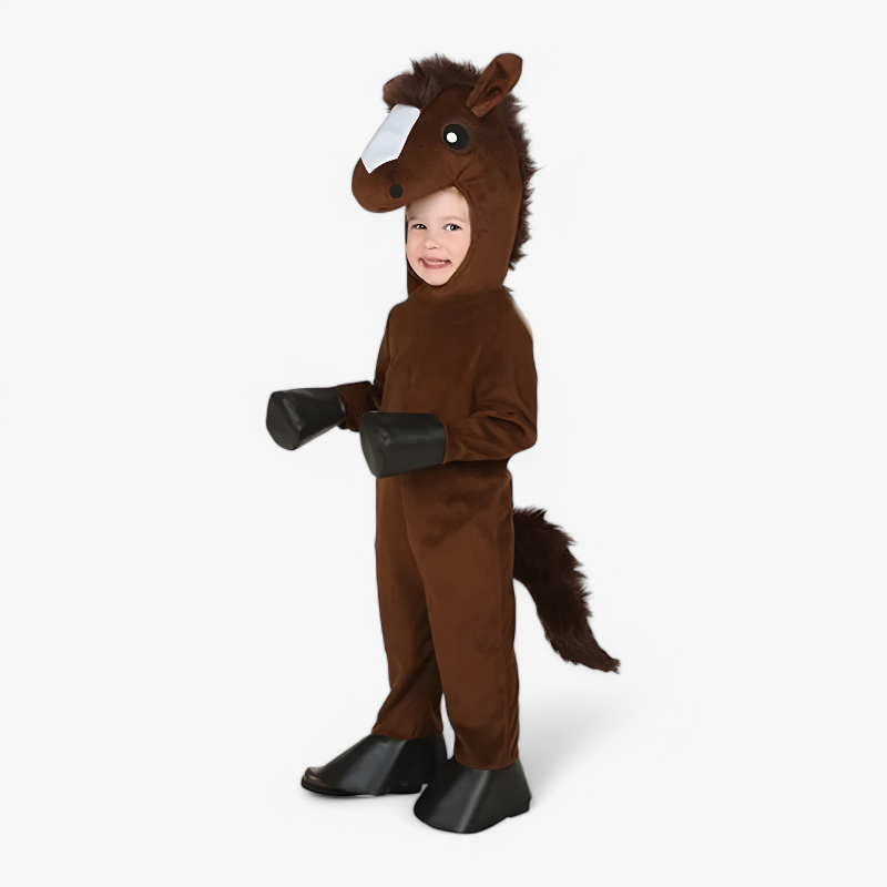 Tierkostüme für Kinder – Set aus verschiedenen Overalls mit Masken
