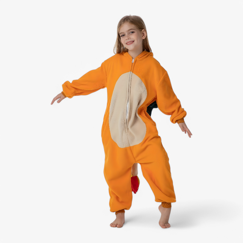 Charizard - Warmer und bequemer Fleece-Einteiler