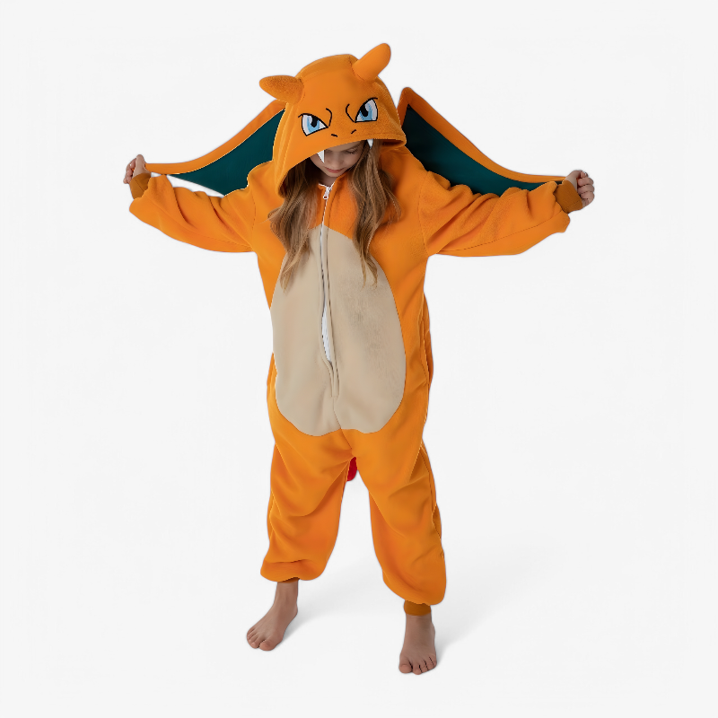 Charizard - Ciepły i wygodny kombinezon polarowy
