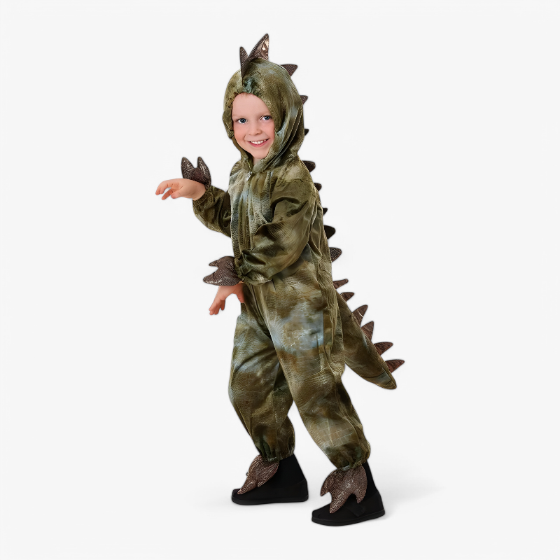 Dinosaurier-T-Rex-Kostüm für Kinder – Bequemer Cosplay-Overall 
