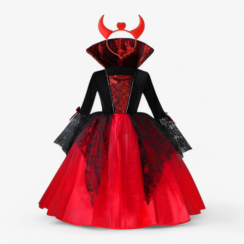 Vampirprinzessin-Kostüm für Kinder – Gothic-Kleid mit Accessoires