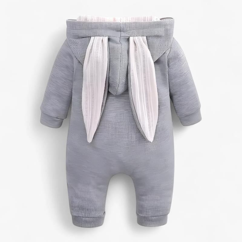 Hasen-Body für Babys – weich und niedlich mit Ohren und Reißverschluss