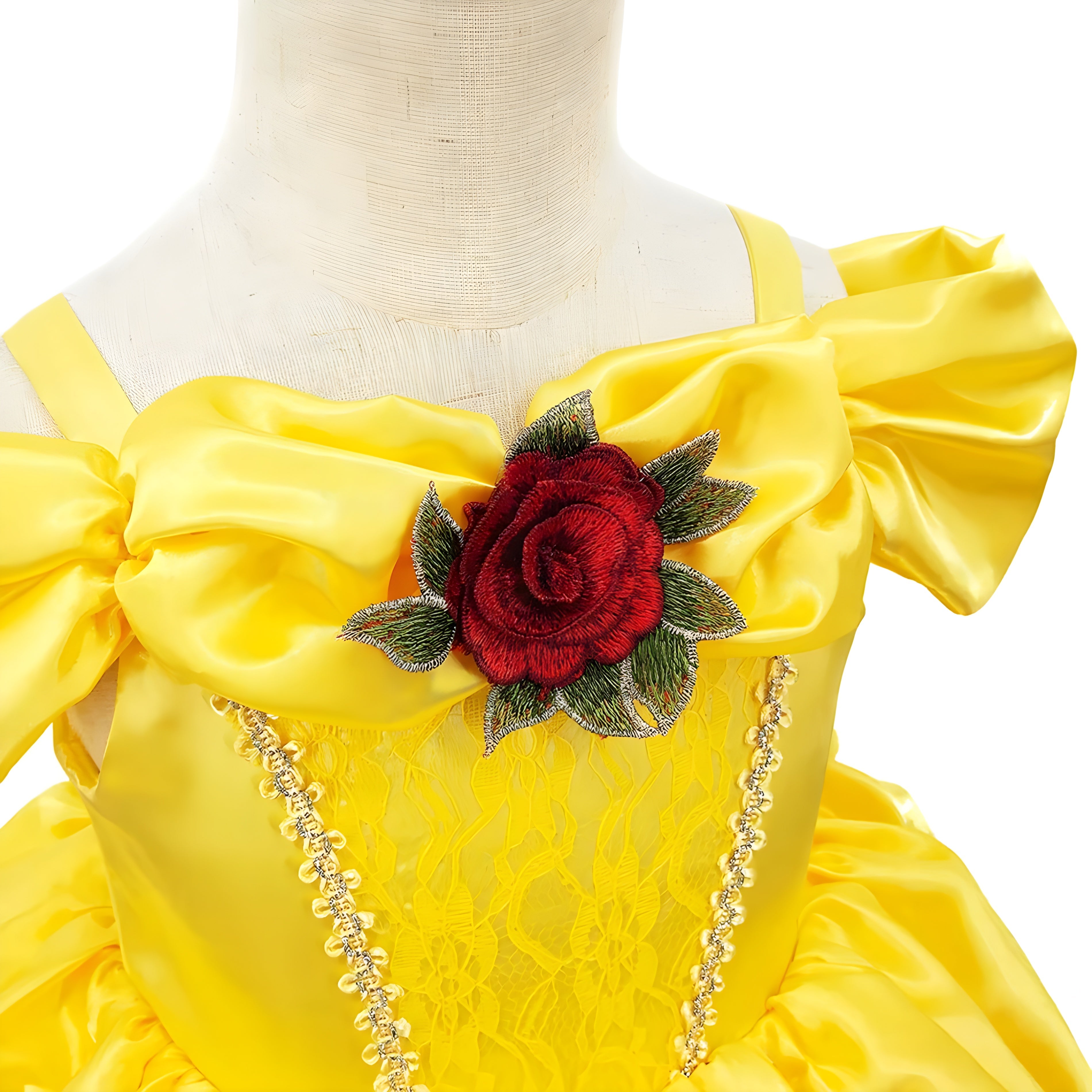 Bezauberndes Prinzessinnenkleid für Kinder – mit Tiara und Zauberstab
