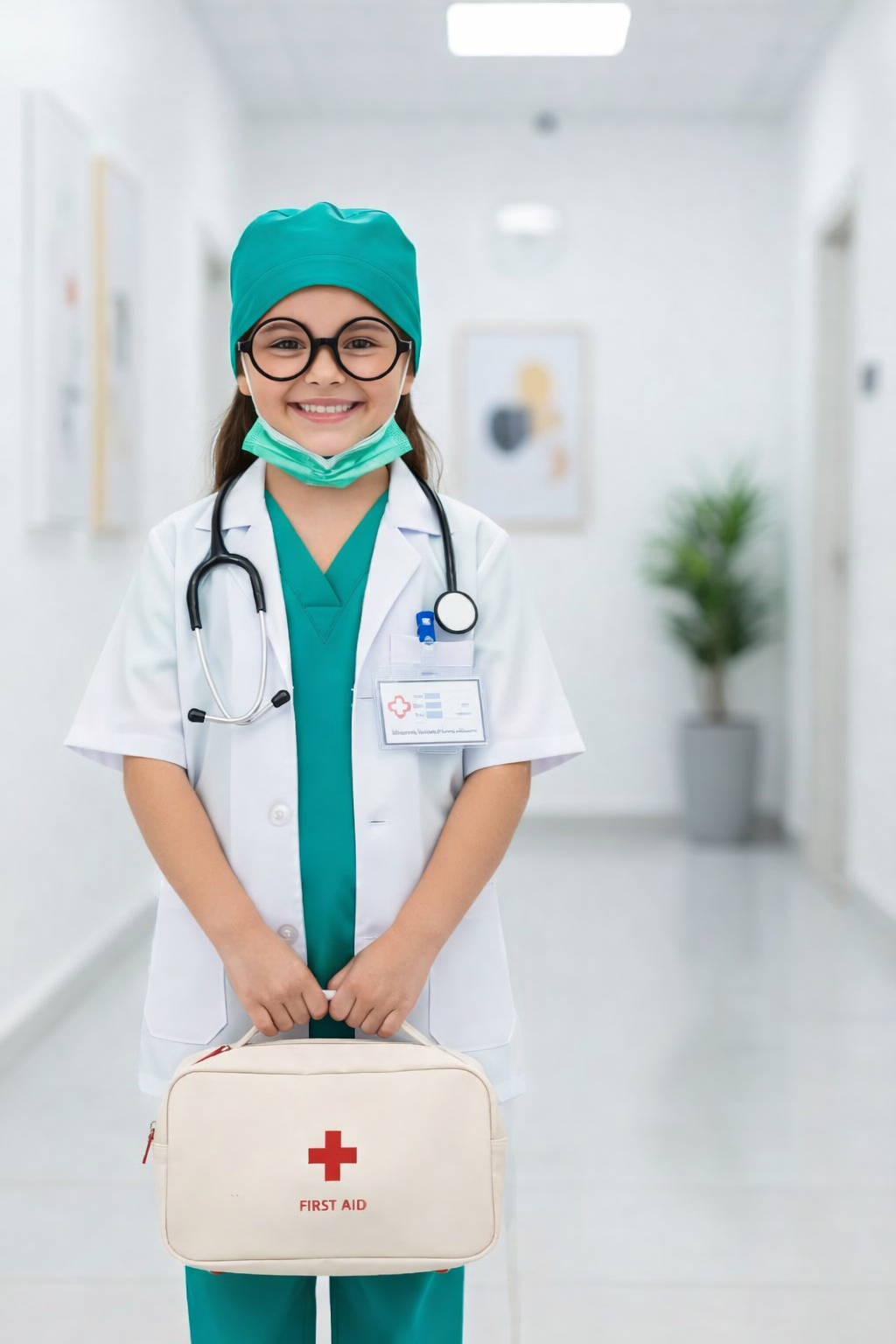 Arztkostüm-Set für Kinder – Komplett mit Laborkittel, Stethoskop und medizinischem Zubehör