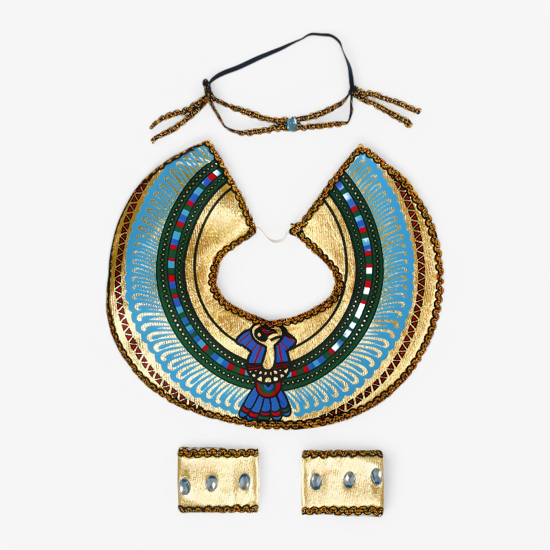 Tapferes ägyptisches Prinzessinnen-Outfit für Mädchen – Komplettes Set mit Kleid, Stirnband und Accessoires